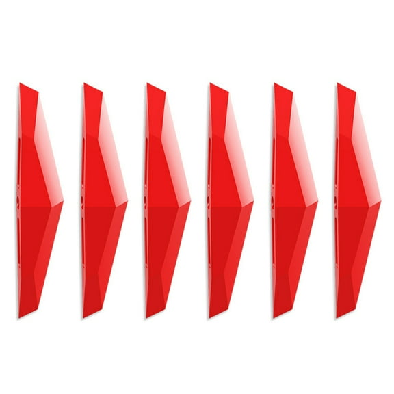 Leadwolf 6PCS Car Side Door Edge Guards Protector Sticker Personalized Protective Pad Sticker, Compatible with Pickup Truck,Truck.Collision can Make a Noise Red
