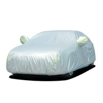 Leadwolf Car Cover Waterproof All Weather for Mazda 323 Oxford Fabric Length up to 177.17" Silver