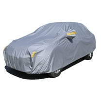 Leadwolf Car Cover Waterproof All Weather for Volkswagen Golf Hatchback Polyester Fabric Length up to 171.2595 " Silver