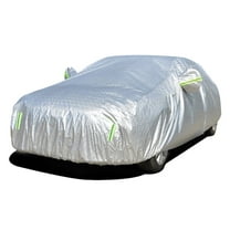 Leadwolf Car Covers for Automobiles All Weather Waterproof for BMW 535 Gran Turismo Heavy Duty Outdoor Full Car Cover Sun Protection with Side Zipper Length up to 195 " Silver