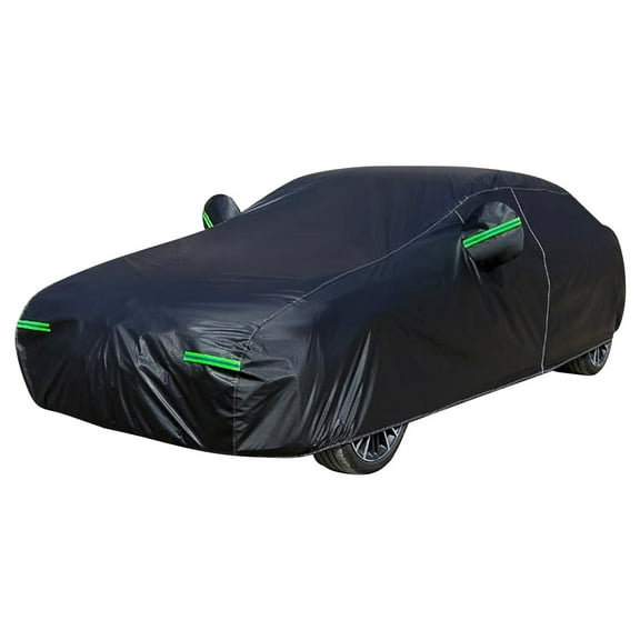 Leadwolf Car Covers for Automobiles All Weather Waterproof for Volkswagen for Cabriolet Outdoor Full Cover Rain Sun UV Protection with Zipper Cotton, Spunlace Nonwoven Length up to 159 " Black