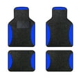 thumbnail image 1 of Leadwolf Car Floor Mats Universal for Lexus for NX300 Blue Velvet Colored Stripe Waterproof Interior Carpet Mats Protection Accessories 4PCS/Set, 1 of 6