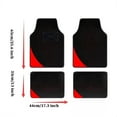 thumbnail image 1 of Leadwolf Car Floor Mats Universal for Mercedes-Benz for AMGSL43 Red Velvet Colored Stripe Non-Slip Backing Front Rear Liner Carpet 4pcs, 1 of 8