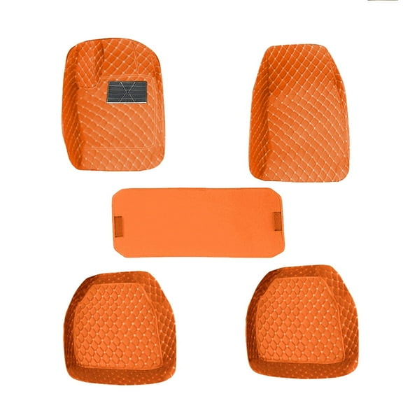 Leadwolf Car Floor Mats for Chevrolet for Express3500 Car Carpet All-Weather Luxury Floor Mats for Full Vehicle Coverage Yellow 5PCS