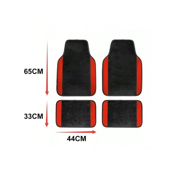 Leadwolf Car Floor Mats for Lexus for NX300 Vinyl Carpet Protection Auto Liners All Weather Anti-Slip Velvet Colored Stripe 4pcs