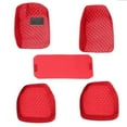 thumbnail image 1 of Leadwolf Car Floor Mats for Mercedes-Benz for Sprinter2500 Waterproof Anti-Slip PU Leather Full Coverage Liner Red 5PCS, 1 of 6