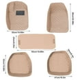 thumbnail image 1 of Leadwolf Car Floor Mats for Volkswagen for Beetle（Pre-1980) Luxury Leather Waterproof Anti-Skid Car Carpet Beige 5PCS, 1 of 6