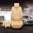 thumbnail image 1 of Leadwolf Car Seat Covers for Front Seats for FIAT for Palio/Weekend 1996-2016 Waterproof Soft Cushion Protector standard Beige 1PCS, 1 of 6