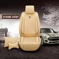 thumbnail image 1 of Leadwolf Car Seat Covers for Front Seats for SEAT for Ateca/Cupra 2016-Present Waterproof Soft Cushion Protector standard Beige 1PCS, 1 of 6