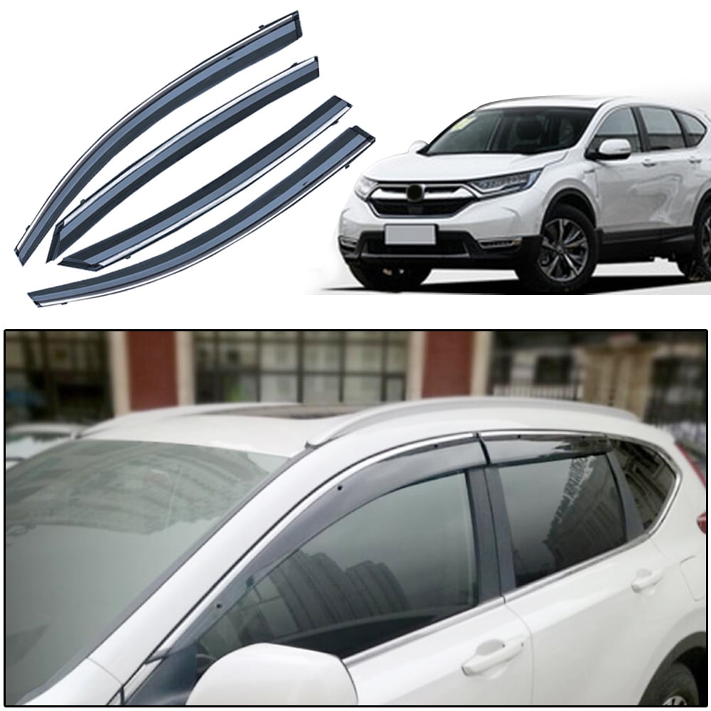 Leadwolf Car Styling Smoke Window Sun Rain Visor Deflector Guard For Honda CR-V 2017-2021 Accessories 4PC