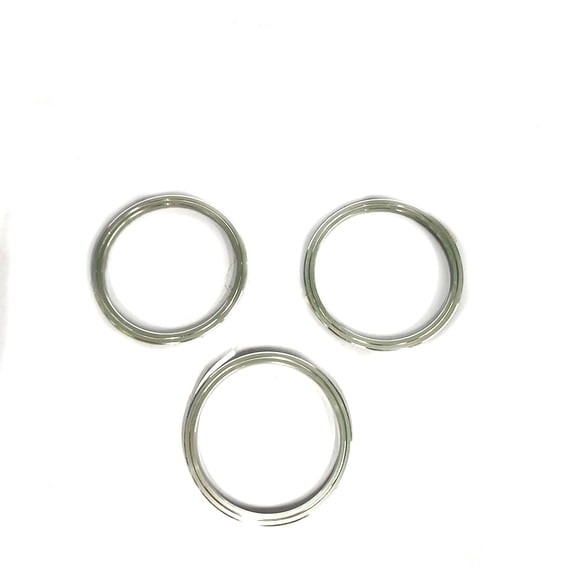 Leadwolf Decorative Ring,Subaru air conditioning knob Beauty Trim Rings Chrome ABS with Metal Clip & Ring Retention 3-piece Silver