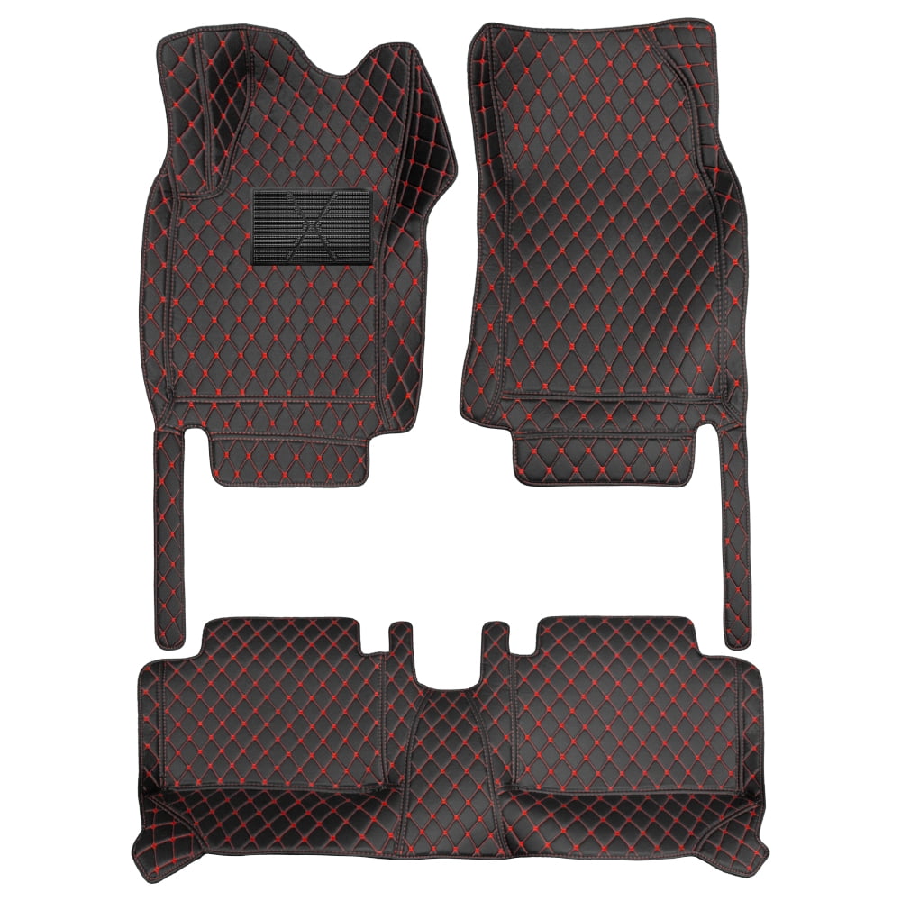 Black Waterproof Floor Liner Mats For Nissan Rogue 2008-2013 – Front & Rear 3-Piece Set