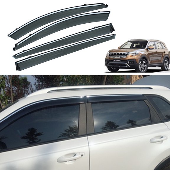 Leadwolf For KIA SPORTAGE R 2018 2019 Smoke car window visors sun Rain Guard Sunny visor Wind Deflectors Accessories 4PC