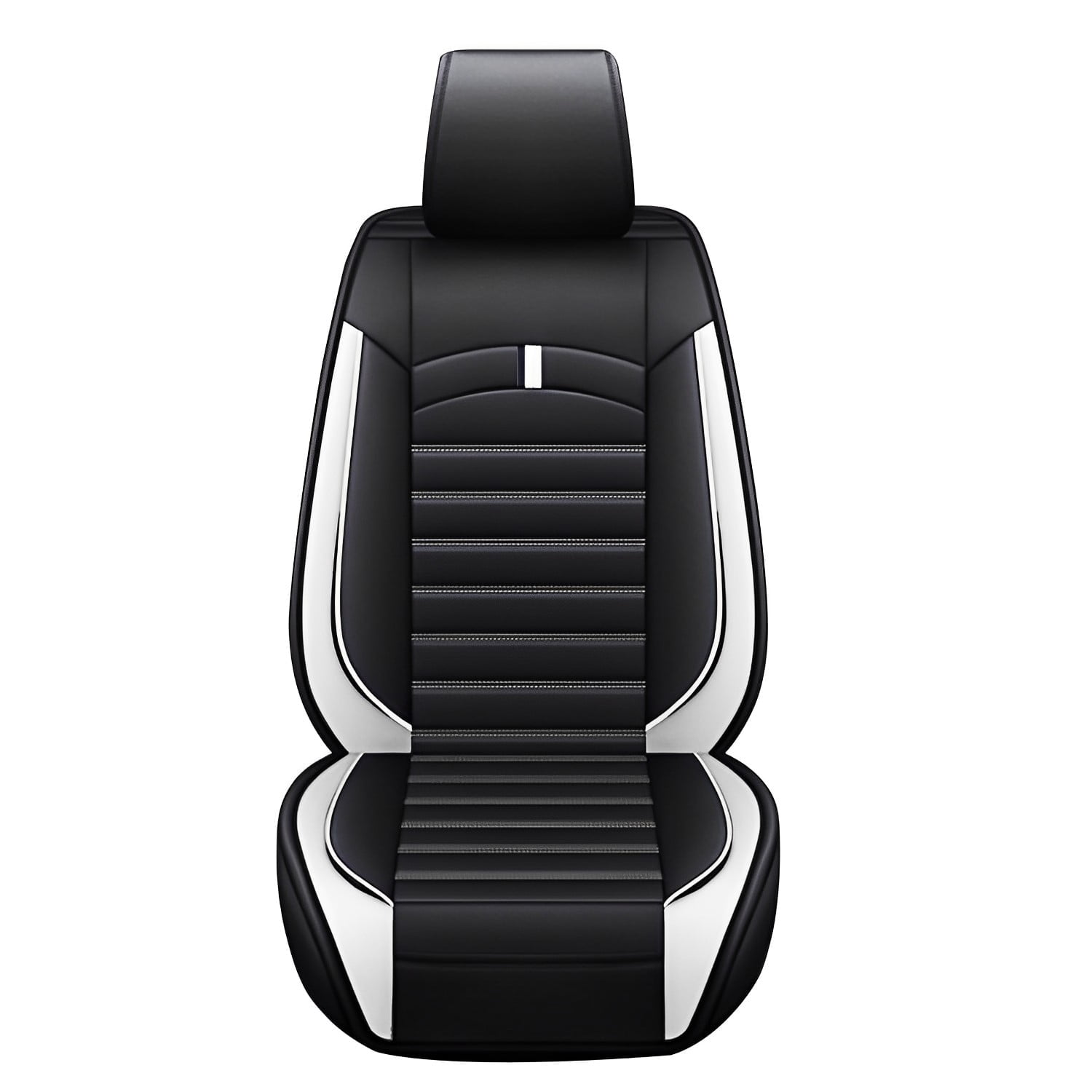 Leadwolf Front Car Seat Protectors for BMW for X3 2003-2017 Waterproof Soft Cushion Protector standard Black and White 1PCS