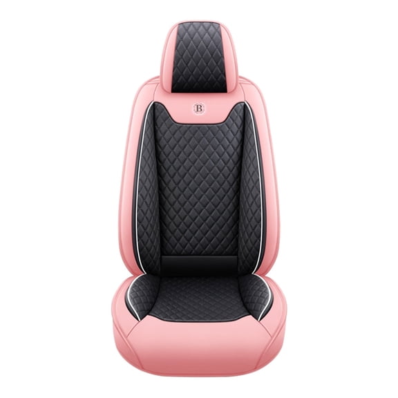 Leadwolf Front Car Seat Protectors for Dodge for Nitro 2007-2012 Luxury Auto Interior Cushions standard Pink and Black 1PCS
