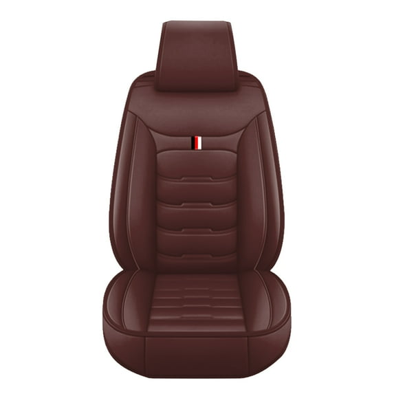 Leadwolf Front Car Seat Protectors for FIAT for 500L 2014-2020 Premium Leather Driver Seat Protectors standard Coffee Color 1PCS