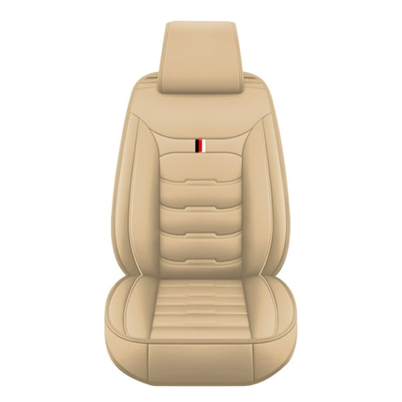 Leadwolf Front Car Seat Protectors for Lexus for LS 2018-Present Waterproof Soft Cushion Protector standard Beige 1PCS