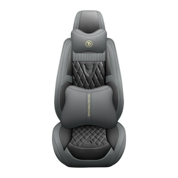 Leadwolf Front Car Seat Protectors for Mercedes-Benz for A220 2018-2024 Luxury Auto Interior Cushions luxury Gray 1PCS
