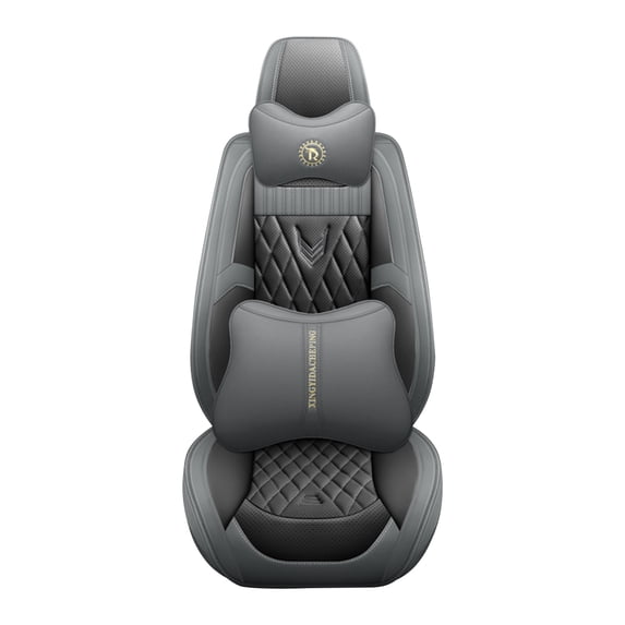Leadwolf Front Car Seat Protectors for Mercedes-Benz for E240 2000-Present Luxury Auto Interior Cushions luxury Gray 1PCS