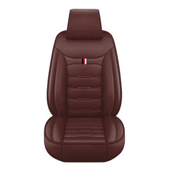 Leadwolf Front Car Seat Protectors for toyota for 4runner/Hilux Surf/SW4 1990-Present Premium Leather Driver Seat Protectors standard Coffee Color 1PCS