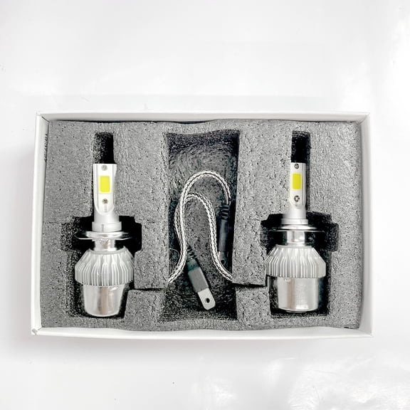 Leadwolf Headlight bulb - cold white beam bulb with cooling mechanism and quick installation