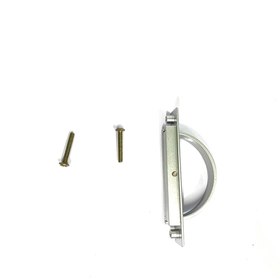 Leadwolf Invisible handle,2 Pack Rotation Hidden Handles Silver, 180 Degree Rotating Zinc Alloy Tatami Pull Handle, Cabinet Cupboard Drawer Handles Silver