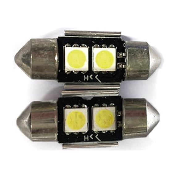 Leadwolf Super Bright White Car Light Bulb White LED Map Dome Interior Light Bulb (30MM) Festoon LED Bulbs 2pcs White