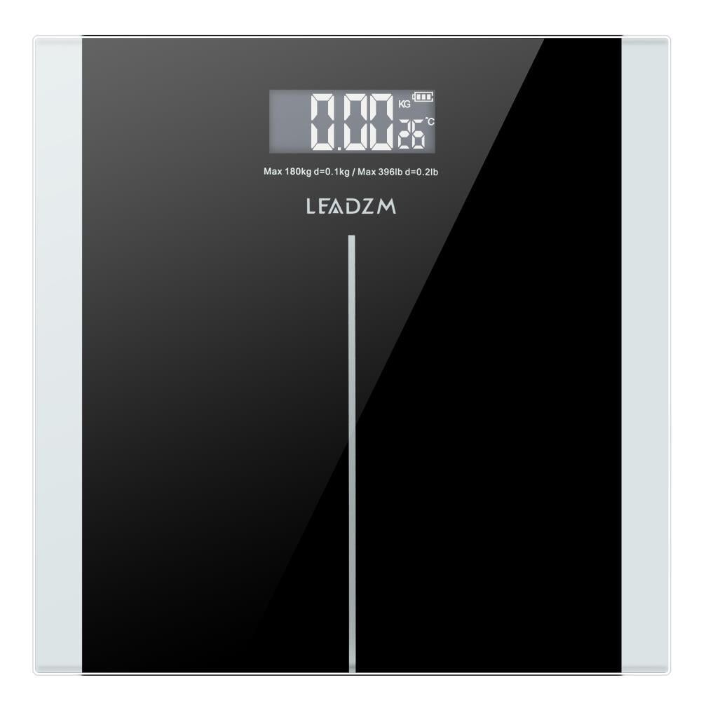 LEADZM Zimtown 397 lbs Digital Body Weight Bathroom Scale with Step-On Technology