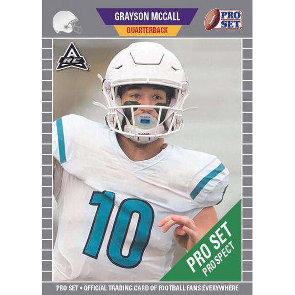 Leaf 2021 Pro Set Prospect Football   Grayson McCall Trading Card (ARC Amateur Rookie Card)