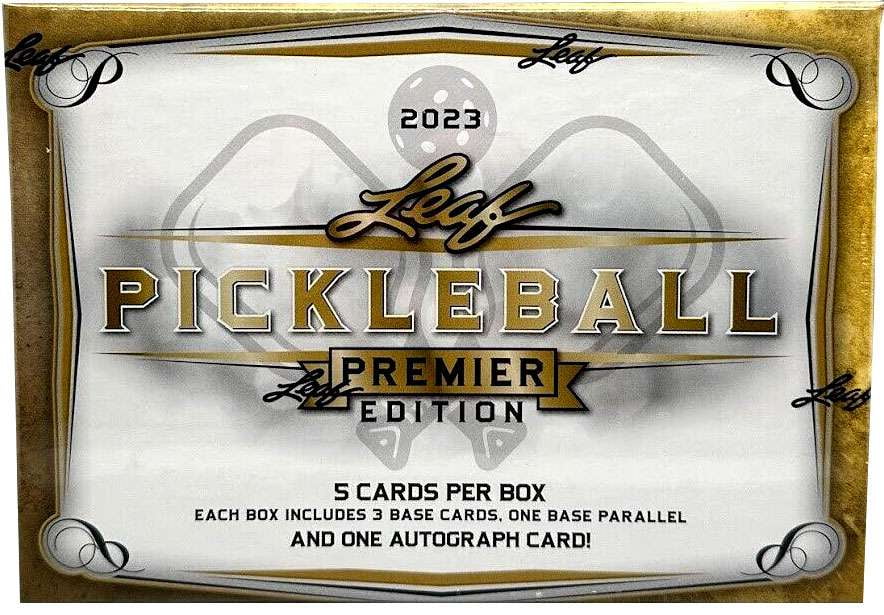 Leaf 2023 Premier Edition Pickleball Trading Card Box (5 Cards Per Box