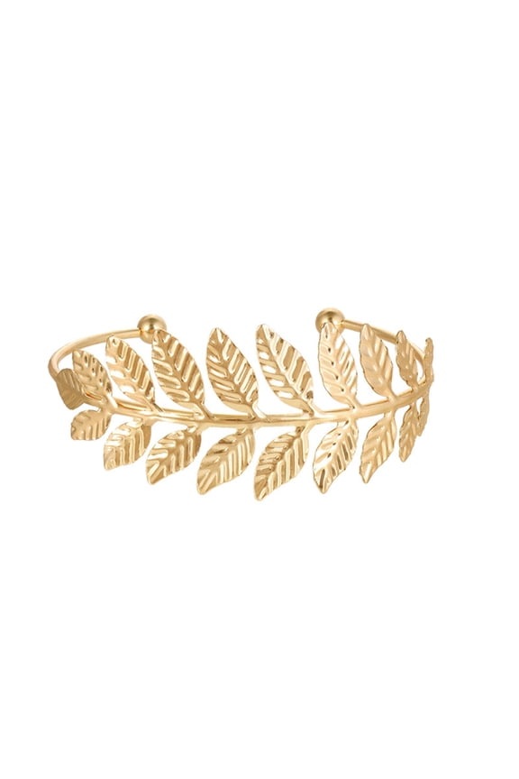 Leaf Armlet Fashion Upper Armband Open Arm Cuff Bracelets Women Body Jewelry