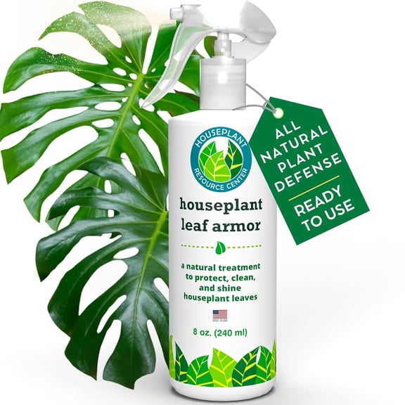 Leaf Armor by Houseplant Resource Center  Natural Indoor Plant Leaf Protectant and Shine Spray for Fiddle Leaf Fig, Ficus Audrey, Monstera and Other Houseplants 8 Fluid Ounces