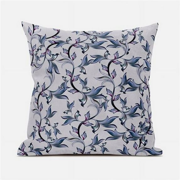 Leaf Art Indoor/Outdoor Pillow in Beige Gray Green 28x28