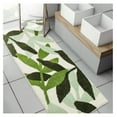 thumbnail image 1 of Leaf Bathroom Runner Rug 24x60 Non Slip Long Bathroom Rugs Green Extra Large Bath Runner Rugs for Bathroom Microfiber Absorbent Washable Area Rugs, 1 of 7