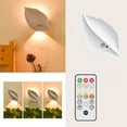 thumbnail image 1 of Leaf Bedside Lamp Body Sensor Magnetic Self Adhesive LED Night Light 16x9.1x3.85cm Wireless Remote Control Dimmable Battery USB for Bedroom Hallway Closet, 1 of 5