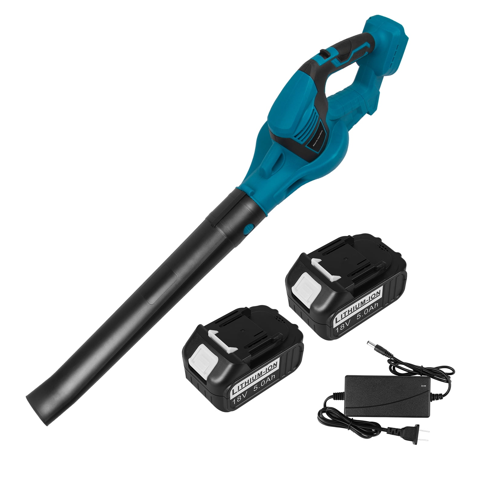 18V Cordless Leaf Blower with 5.0Ah Makita Battery Electric Leaf Blower for Courtyard Care Leaf