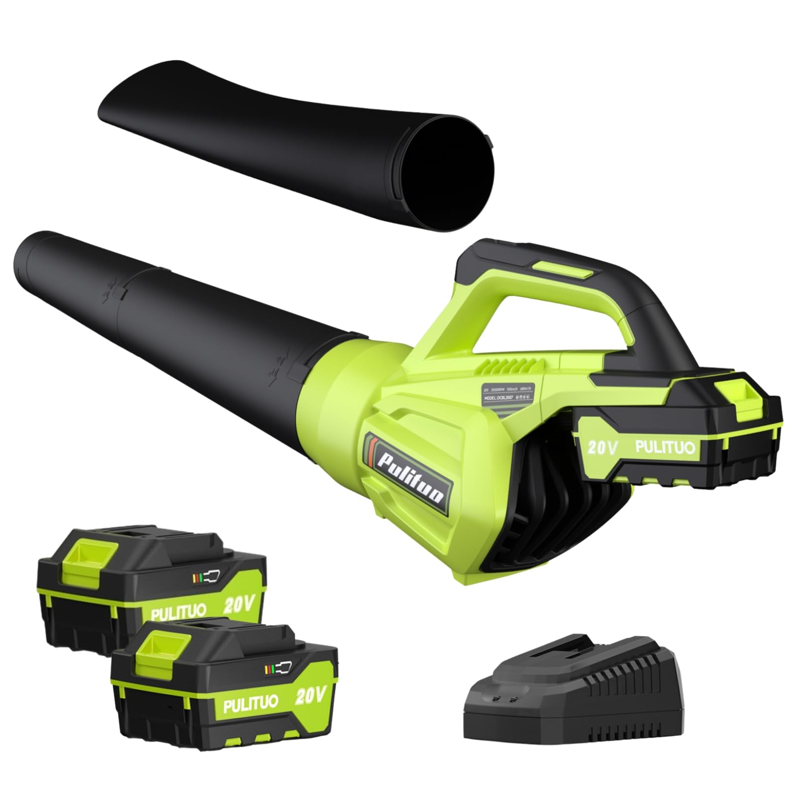 Leaf Blower 20V Leaf OIF8 Blower Cordless with 2 Batteries and Charger