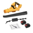 thumbnail image 1 of Leaf Blower, 21V*2 Battery-Powered Leaf Blower,140 MPH Cordless Electric Leaf Blower, 3.0Ah Battery and Charger Included, Ideal for Yard and Sidewalk Cleaning., 1 of 7