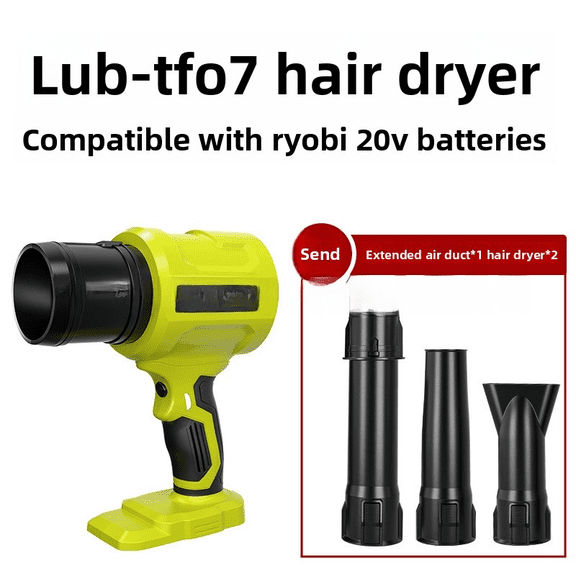 Leaf Blower 40000RPM Powerful Fan Compatible with Ryo*bi  18V Battery,Handheld Air Blower, for Car Drying, Patio Cleaning, Lawn Caring, Leaves Blowing