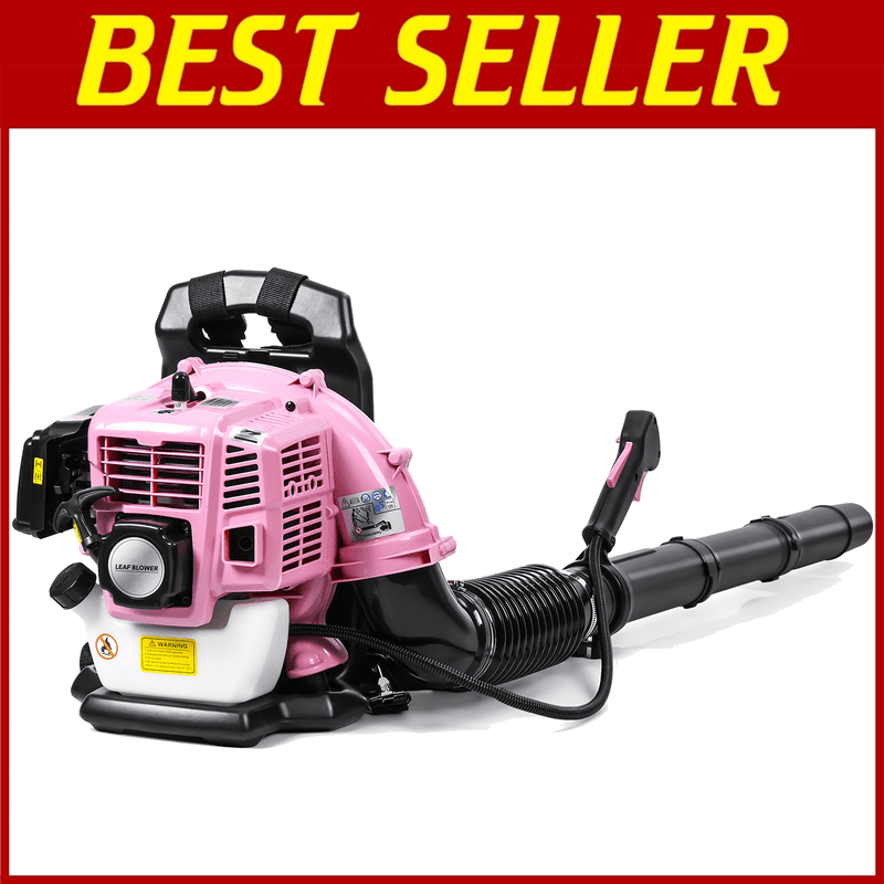 Leaf Blower - 52CC 550CFM 2 Stroke Backpack Gas Powered Blower, Grass Lawn Air Cooling Gasoline with Air-Cooled, Snow for Garden