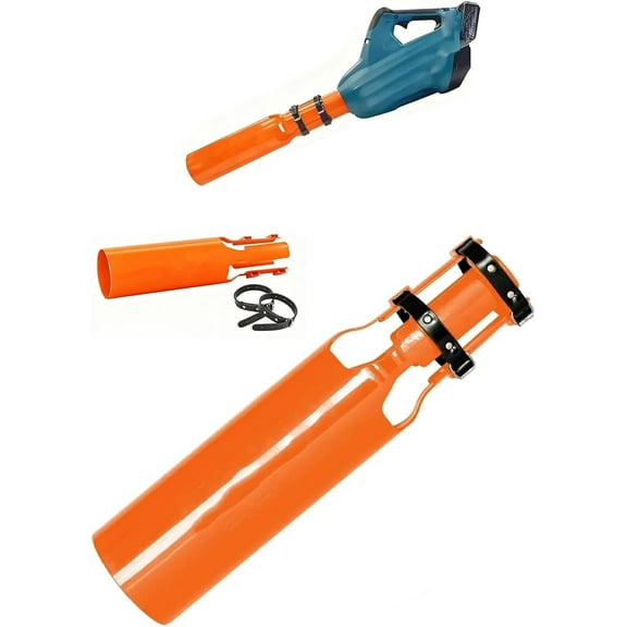 Leaf Blower Air Booster, 2026 Leaf Blower Nozzle Attachment, Turbo Nozzle Extension Boosts Speed & Power for Yard, Lawn, and Driveway Cleanup (Orange)