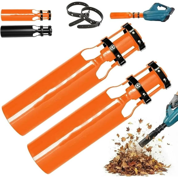 Leaf Blower Air Booster, Air Flow Amplifier for Leaf Blower, Turbo Nozzle Extension Boosts Speed & Power for Yard, Doubling up The Amount of Your Leaf Blowers (A 2pcs)