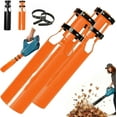 thumbnail image 1 of Leaf Blower Air Booster, Air Flow Turbo Booster for Leaf Blower Attachment Designed Based on Venturi Effect, 2nd Gen Airflow Amplifier, Doubling up AmountAir of Your Leaf Blowers (Orange,2PCS), 1 of 12