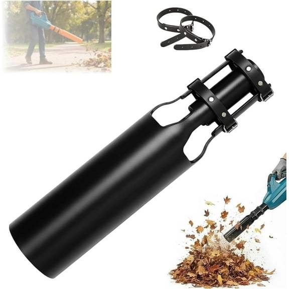 Leaf Blower Air Booster Attachment, 2X Airflow Amplifier with Heatproof & Corrosion-Resistant Nozzle, Dual Modes for Efficient Yard, Garage, and Outdoor Cleaning (Black 1Pcs)