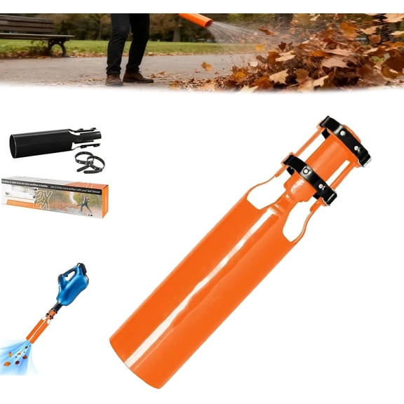 Leaf Blower Air Booster Attachment, Cyclone 2X Leaf Blower Attachment, Airflow Amplifier for Extension Venturi Booster, Extension Boosts Speed & Power for Yard, Lawn, and Driveway Cleanup(Set E)