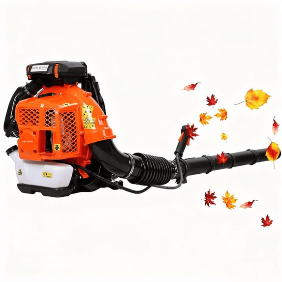 Leaf Blower Backpack, 80CC Gas Powered Strong Air Flow 900 CFM 206 MPH , Ideal for Leaf, Sand, Gravel, Snow, Yard and Driveway