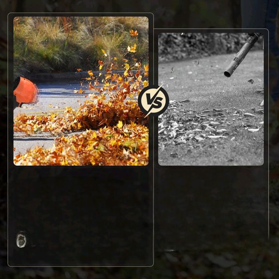 Leaf Blower Cordless, 21V Electric Handheld Leaf Blower with 3.0Ah Battery, 180000 RPM Battery Blowers with Adjustable Speed for Lawn Care, Patio Cleaning, Blowing Leaves and Dust$$Garden & Patio