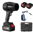 thumbnail image 1 of Leaf Blower Cordless, Handheld Leaf Blower with 2 Battery and Charger, 6 Speed Modes, Lightweight Blower for Patio, Lawn, Yard, Dust, Blowing Leaves (2Battery Set), 1 of 9