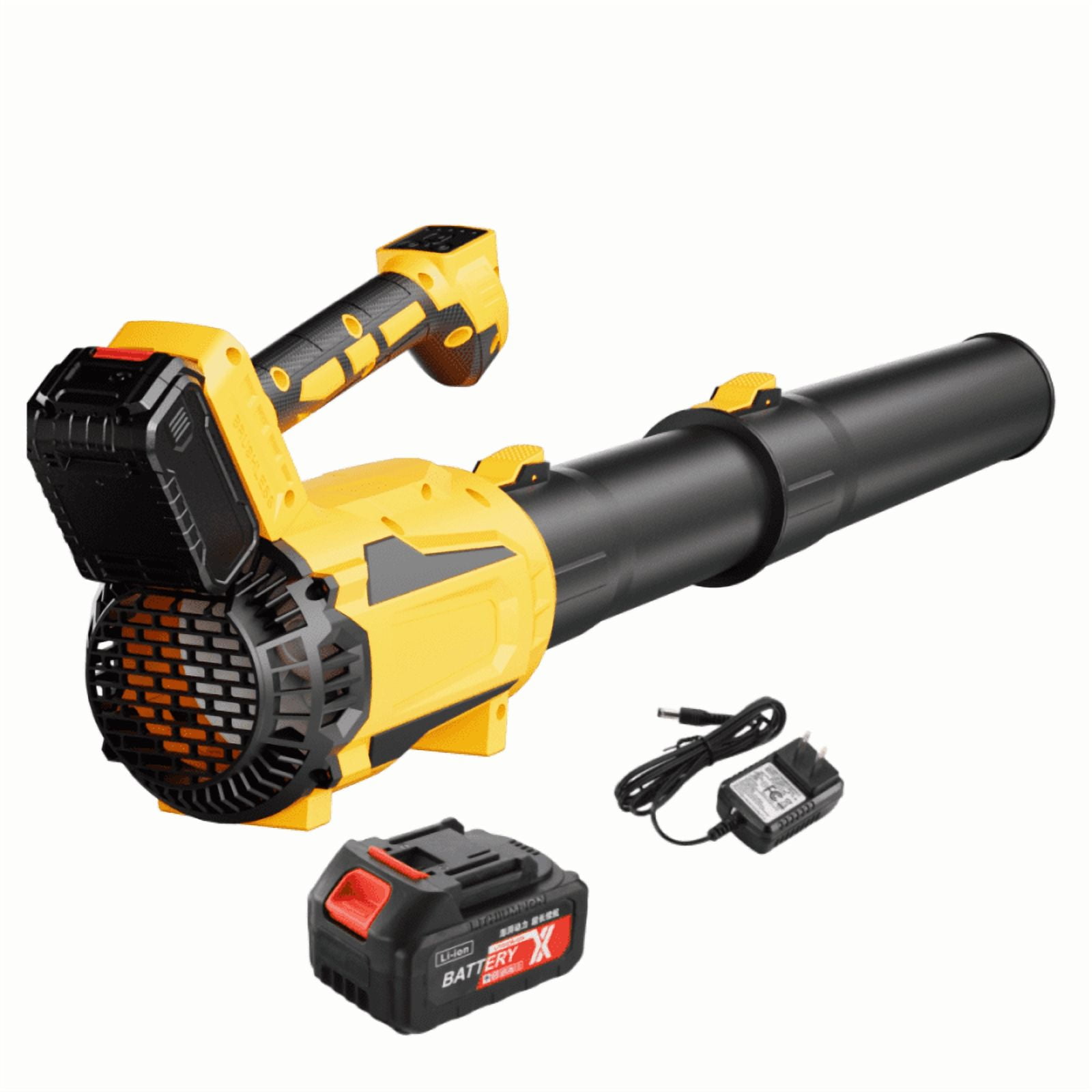Leaf Blower Cordless (Upgraded) - 21V Powerful Electric Cordless Leaf Blower with 1 x 4.0Ah Batteries & Charger, Battery Powered Leaf Blower is suitable for lawn care, patio, patio, dust snow