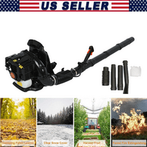 Leaf Blower, Gas Blower, Gas Leaf Blower for Lawn Care, 2-Stroke Engine 550CFM Air Volume Tank Leaf Blower 52CC Gas Powered Backpack Snow Blower